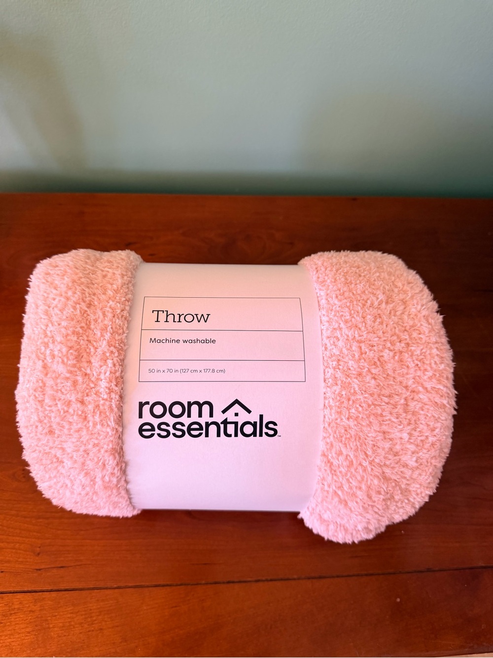 Room Essentials Cozy Blush Pink Throw Blanket